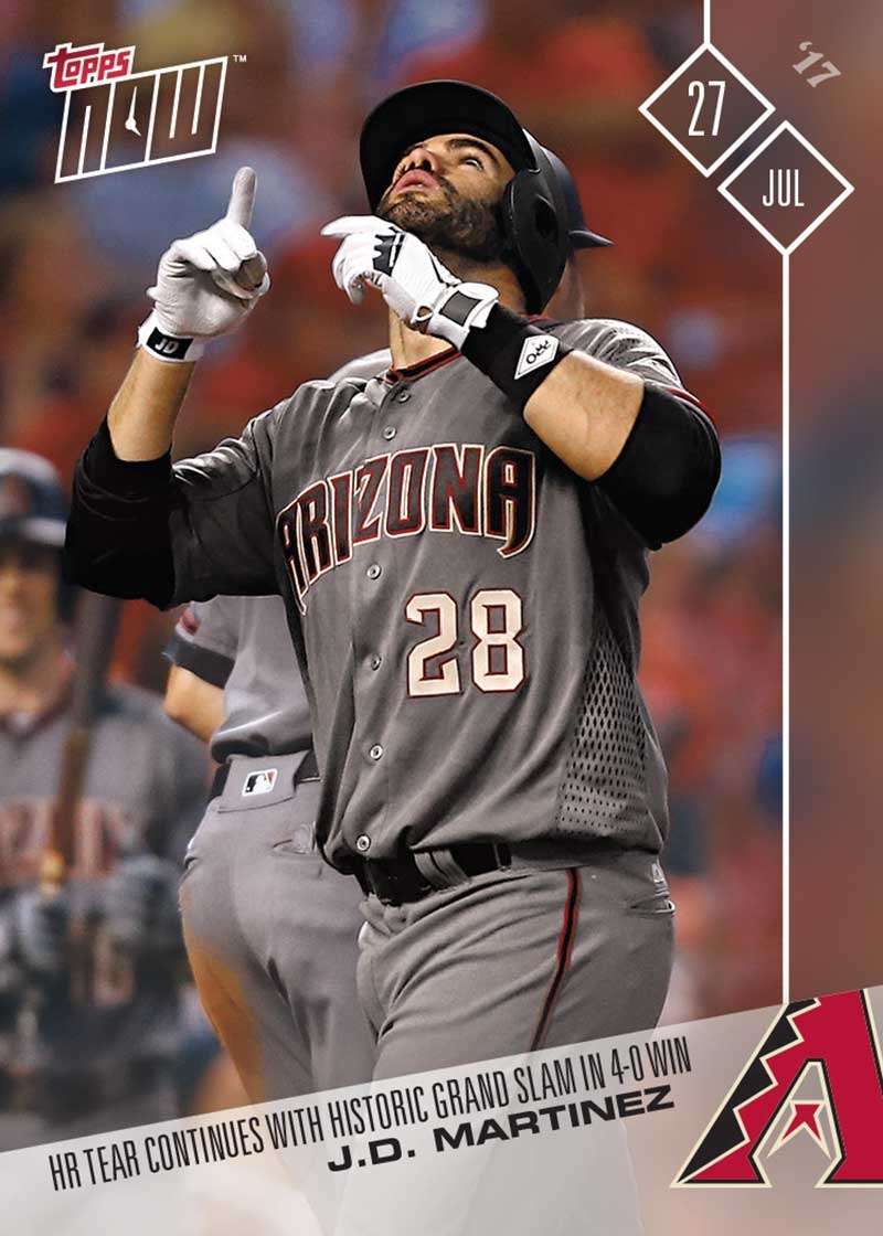 J.D. Martinez - 07/27/2017 TOPPS NOW® CARD 405 - Print Run: 231