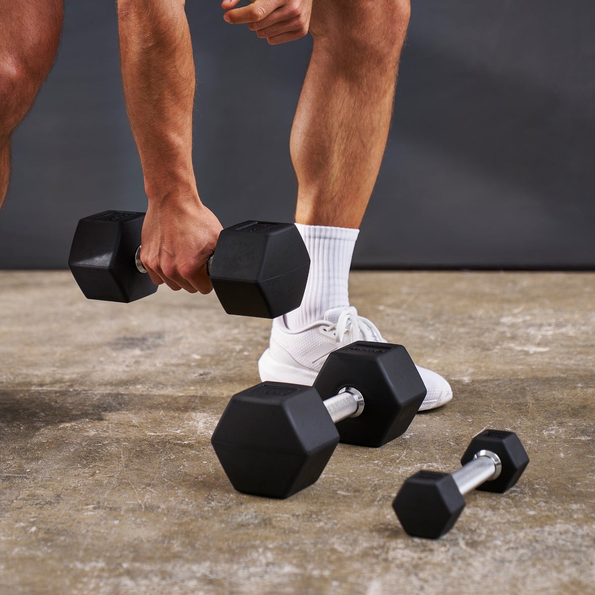 Hexagon compact dumbbells PRO 1 - 20 kg