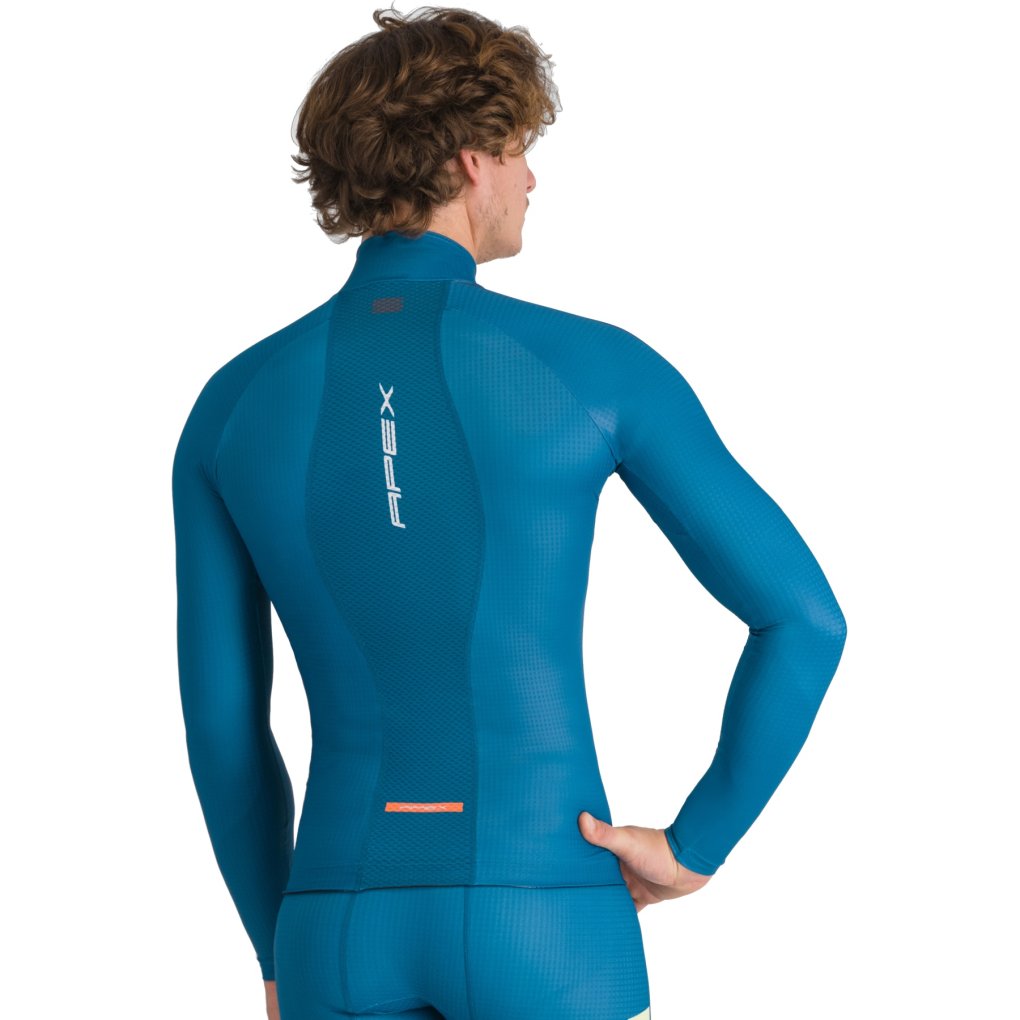 Sportful Apex Cross Country Jersey Men - 434 Blue Corsair/Green /Yellow