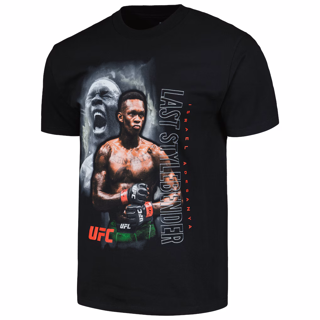 Men's UFC Black Israel Adesanya Stylebender Storm T-Shirt