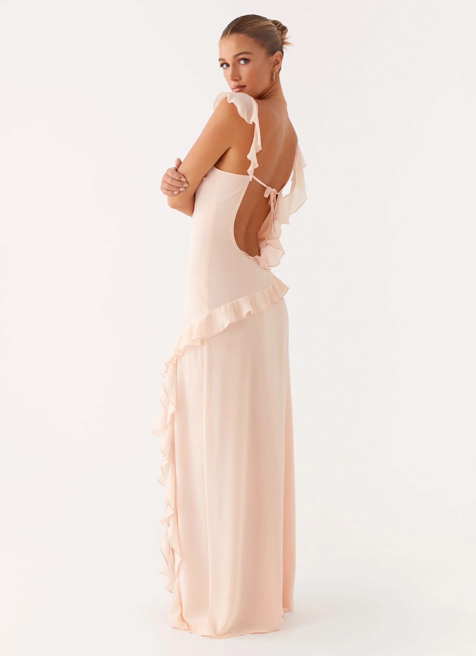 Naya Maxi Dress - Peach