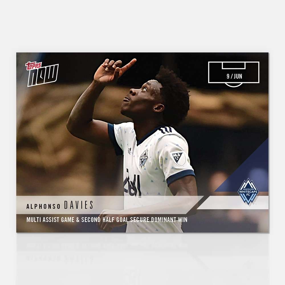 Alphonso Davies MLS TOPPS NOW® Card 41 - Print Run: 81