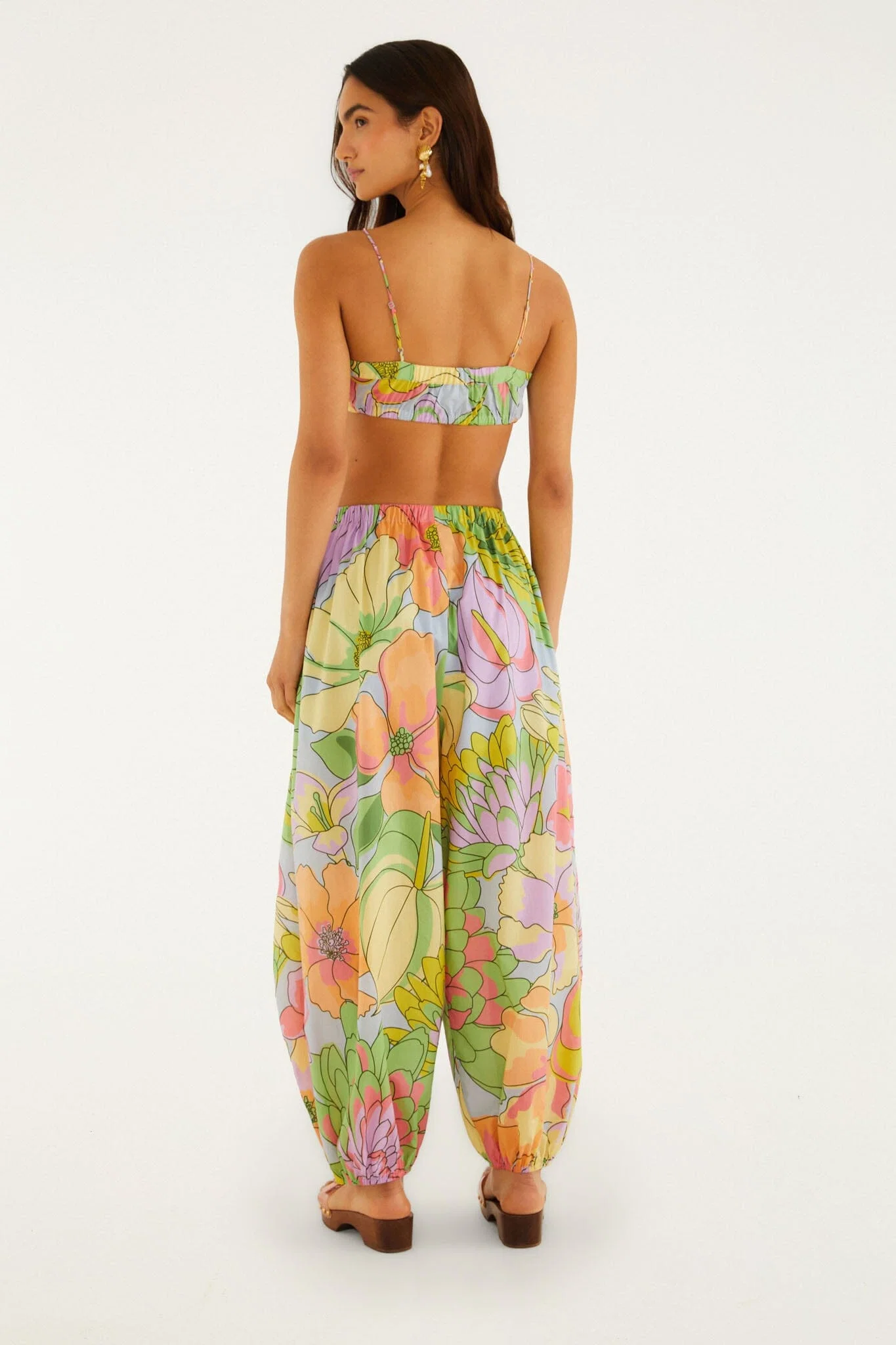 Multicolor Spring Affair  Balloon Pants
