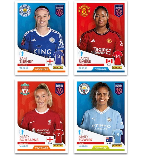 Panini Barclays Women's Super League 2023/24 Stickers - Album + 2 Boxes