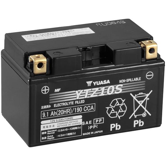 Yuasa YTZ10S Battery Closed Type Acid Maintenance FreeRef: YTZ10S -Y-