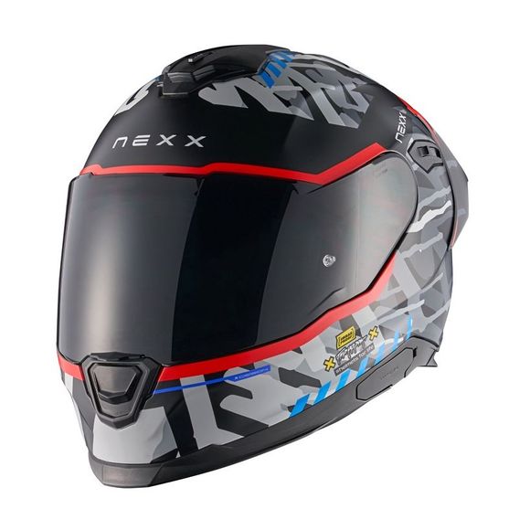 Nexx Y.100R Full-Face Helmet - URBANGRAM - Black / RedRef: NE0618-C49688