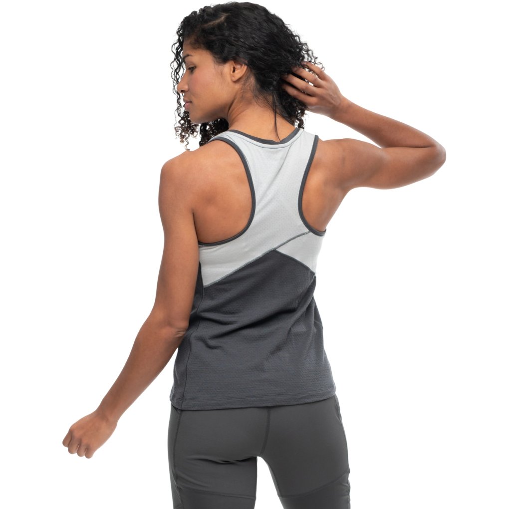 Bergans Y LightLine Merino Top Women - dark shadow grey/pearl grey
