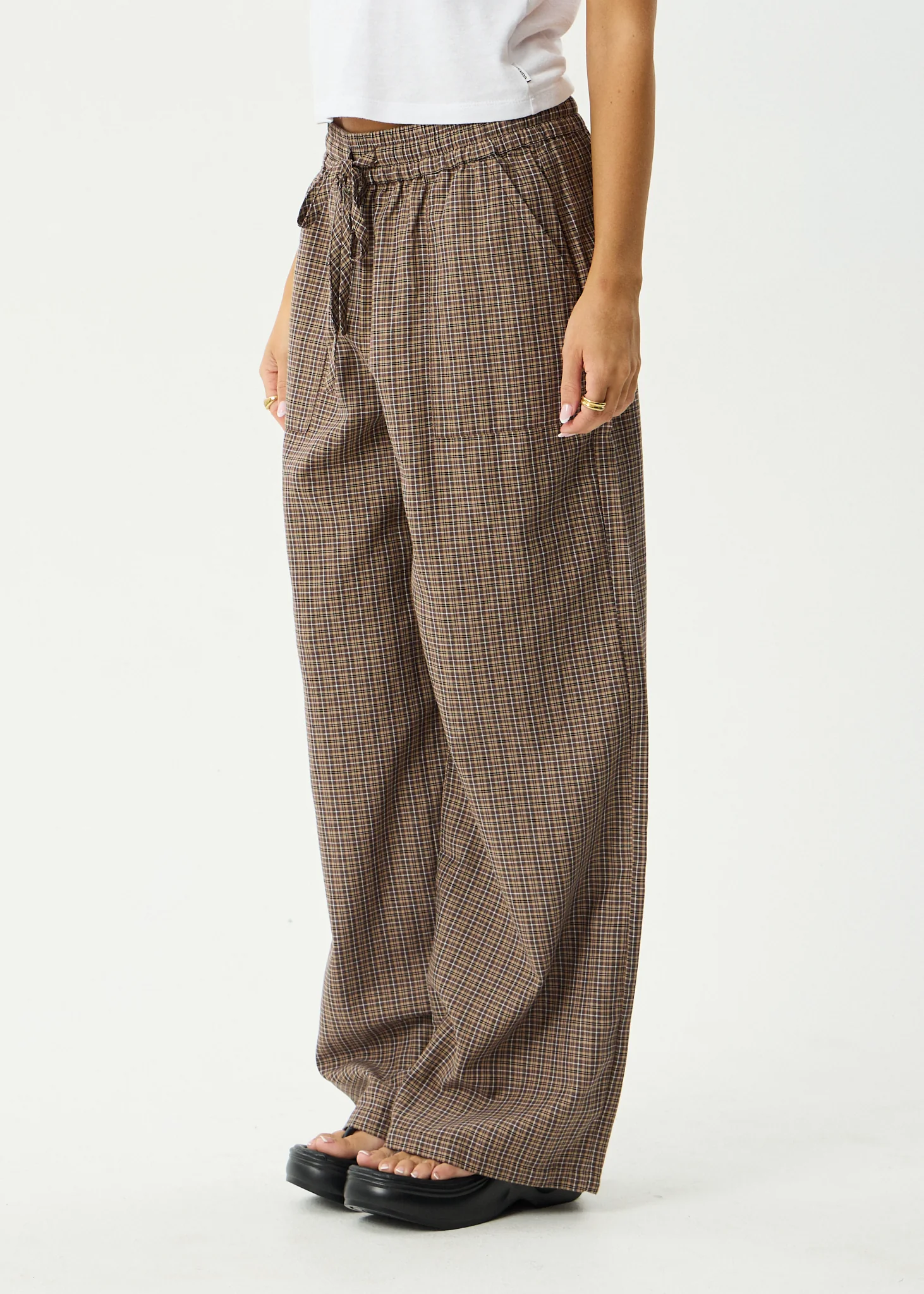 AFENDS Womens Hometown - Pant - Coffee