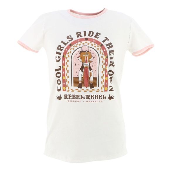 Short sleeve t -shirt Helstons Rebel Ringer - WhiteRef: HS1197