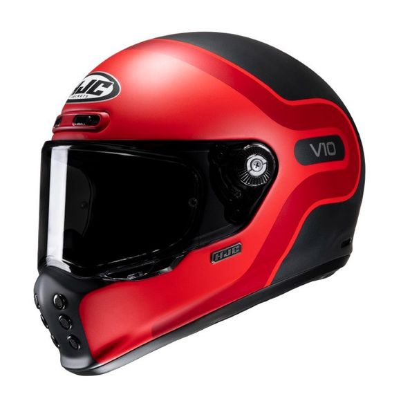 HJC V10 Full-Face Helmet - GRAPE - Red / BlackRef: HJ1037-C57605