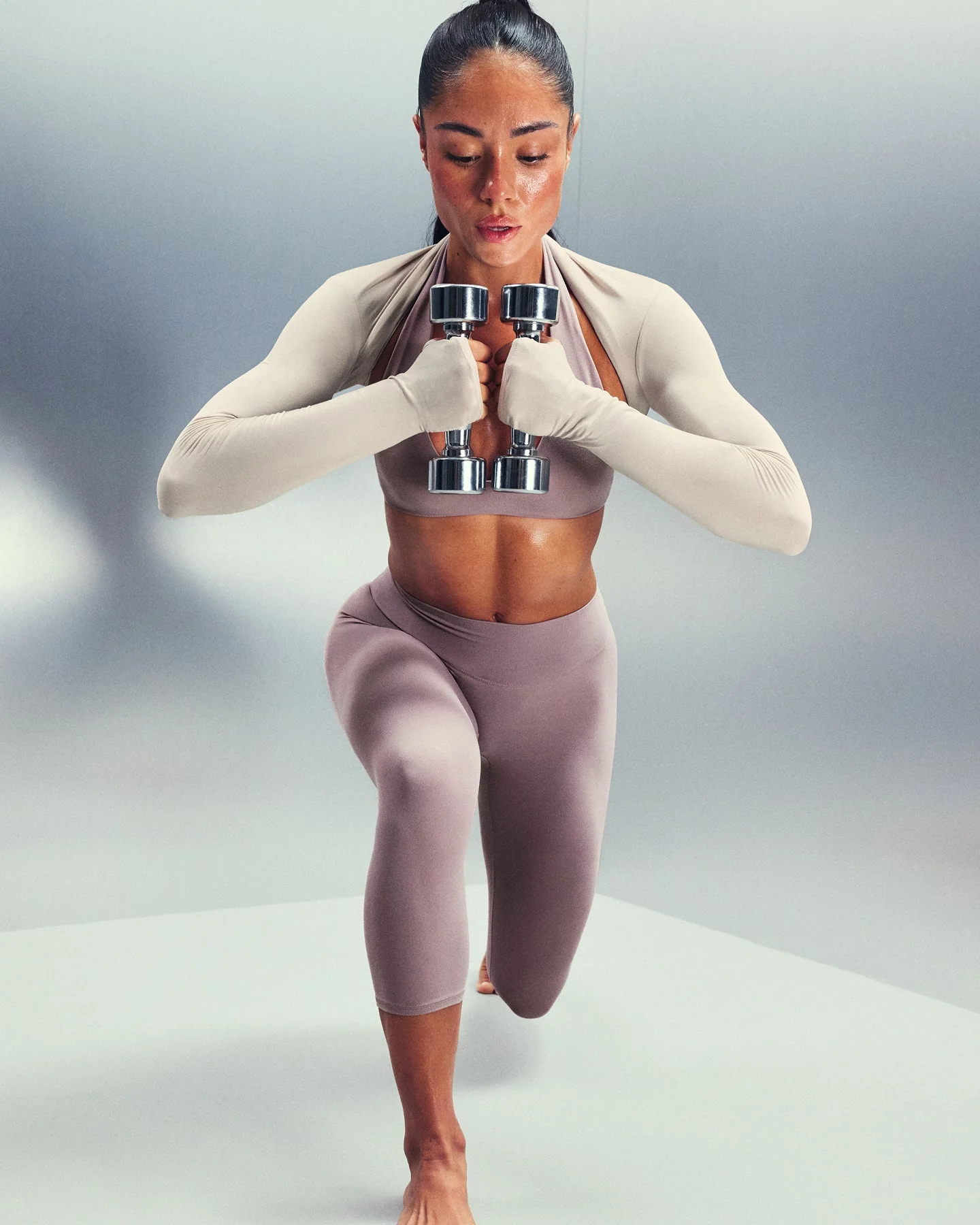 SoftMotion™ 3/4 Length Leggings New Branding | Dusty Purple