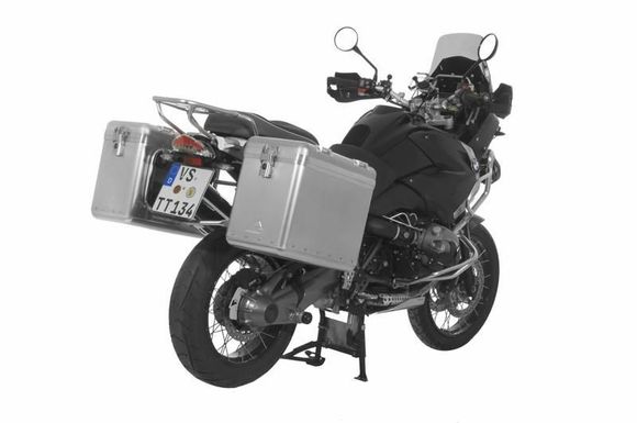 Touratech ZEGA Mundo 38/45 suitcase - Gray support included - AluminumRef: Trt01387A / 01-044-6135-0