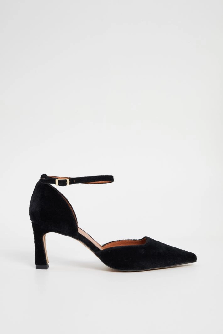 Velvet pumps - BLACK