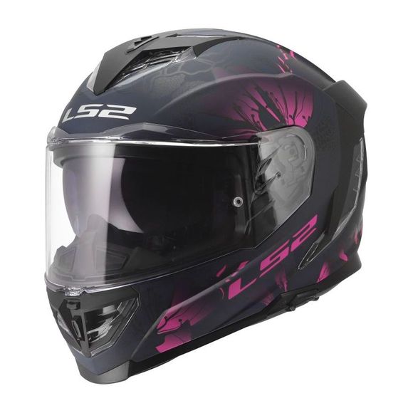LS2 FF818 - STORM III - BURST - Black / Pink Full-Face HelmetRef: LS1265