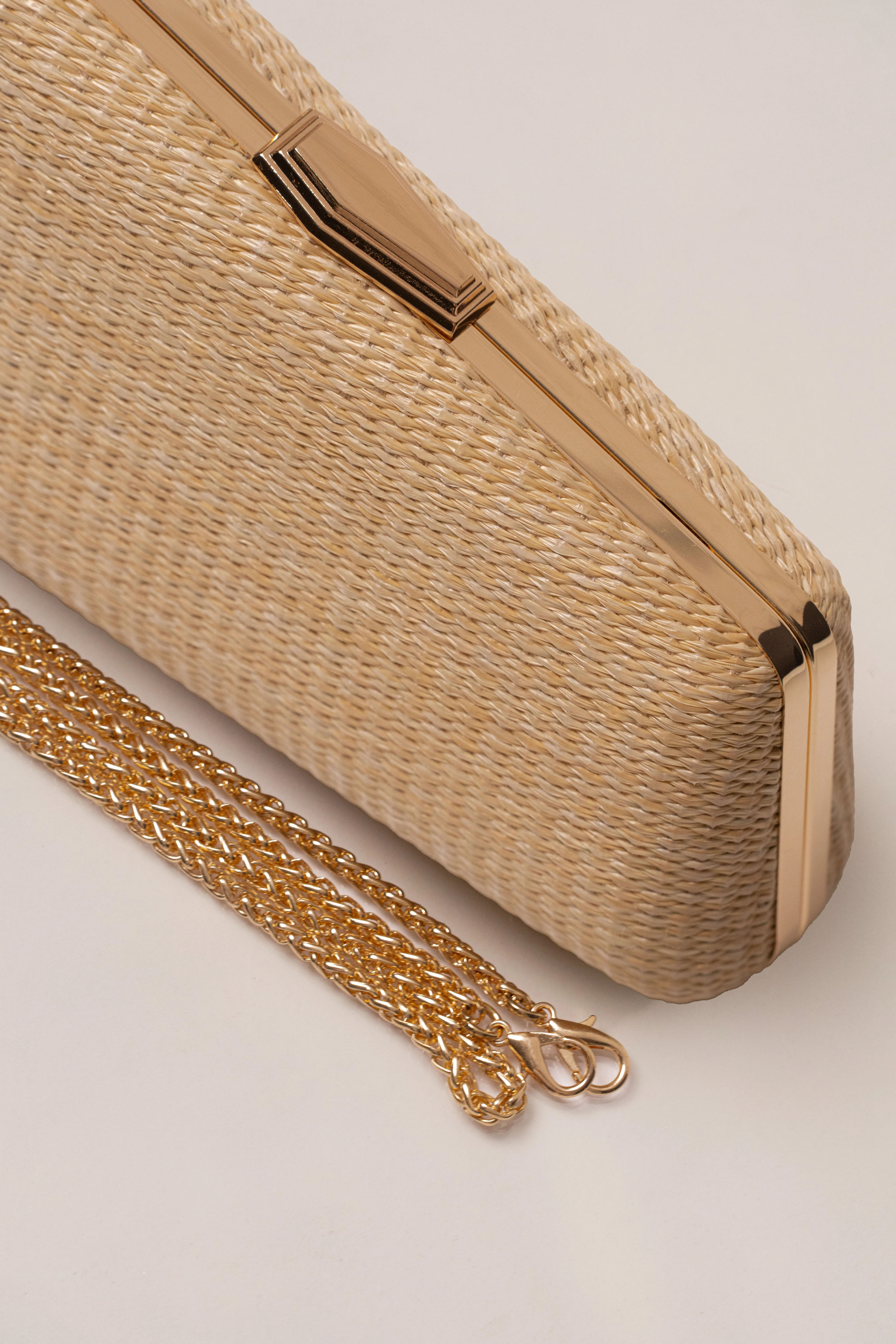 Natural Champagne Nights Clutch