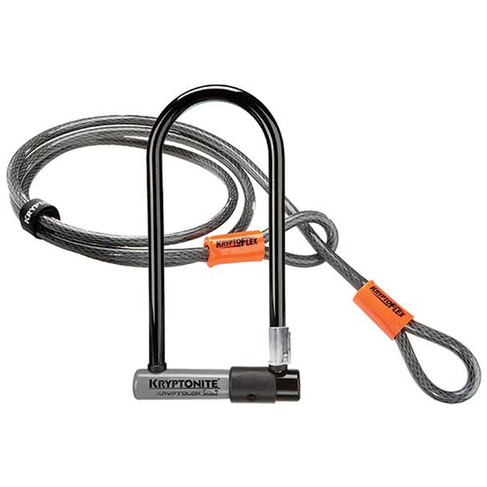 Kryptonite KryptoLok Standard U-Lock 100x225mm + Kryptoflex Loop Cable 120cm