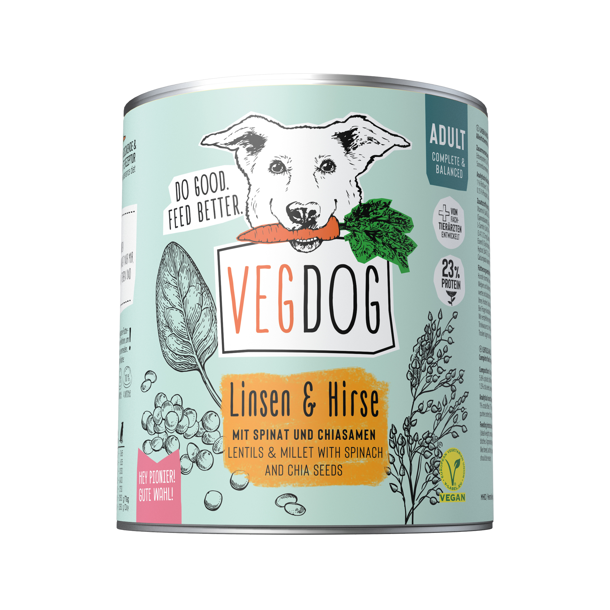 VegDog Adult No1 Dog Food - 6 x 400g