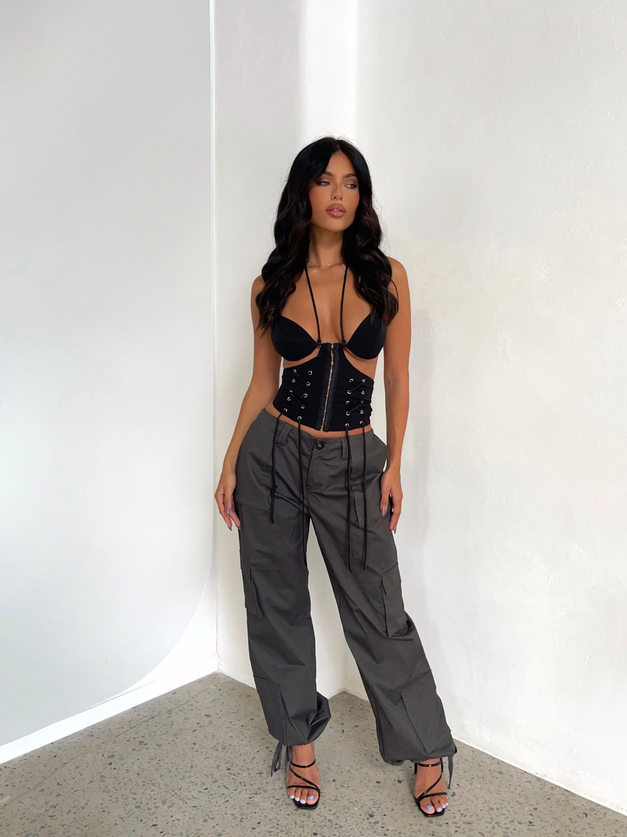 Alani Crop Top Black