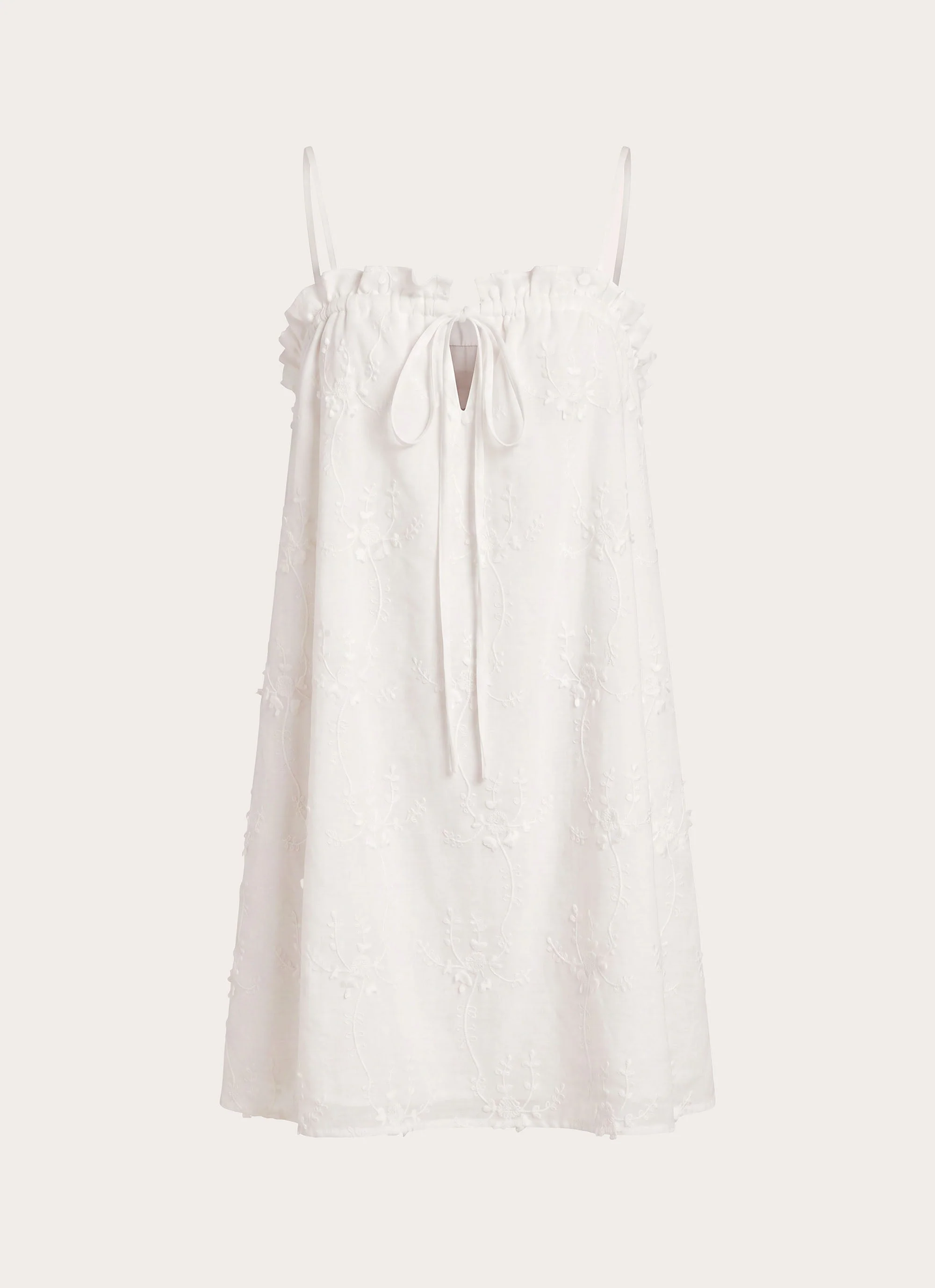 Mianna Cotton Mini Dress - White