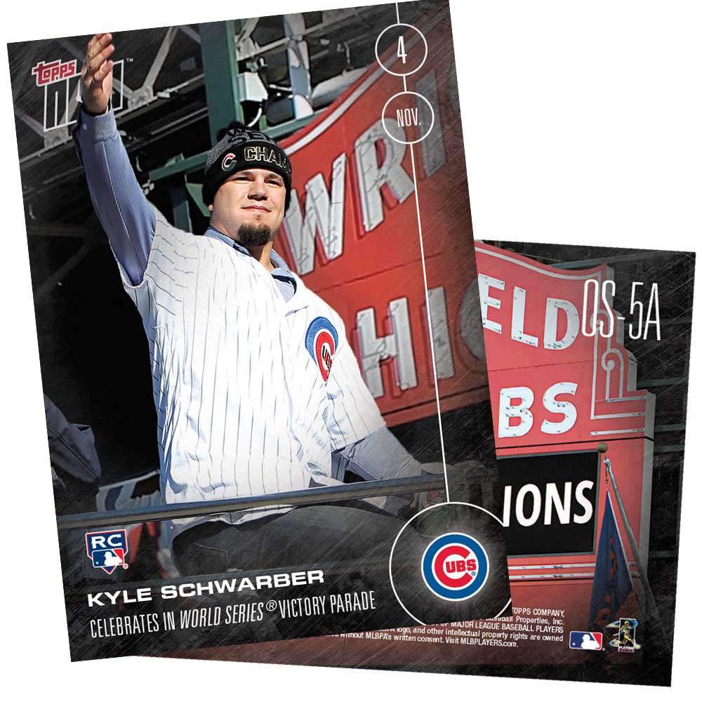 KYLE SCHWARBER (RC) 11/3/16 TOPPS NOW® Card OS5A - Print Run: 981