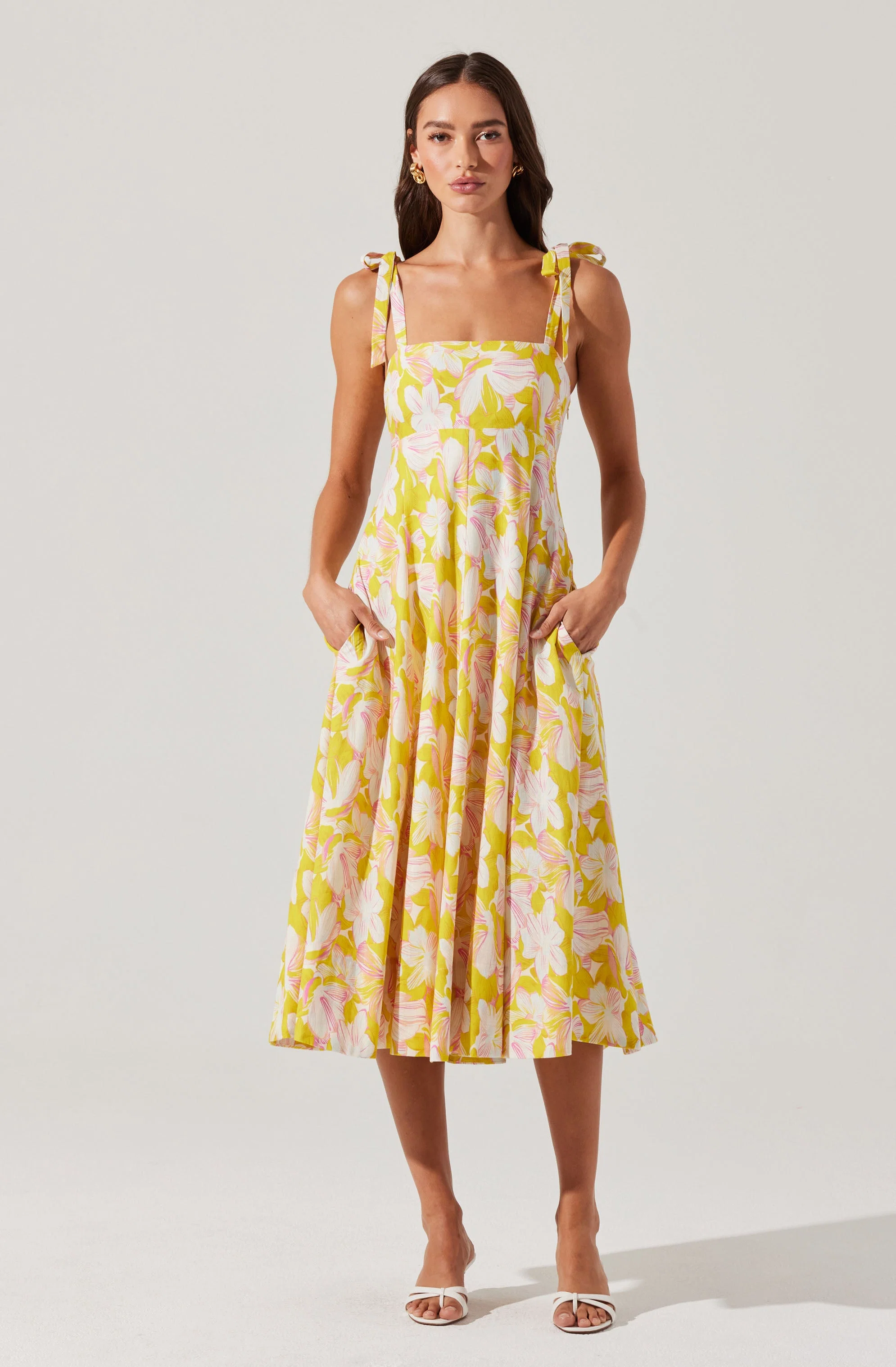 Shiann Patchwork Print Midi Dress