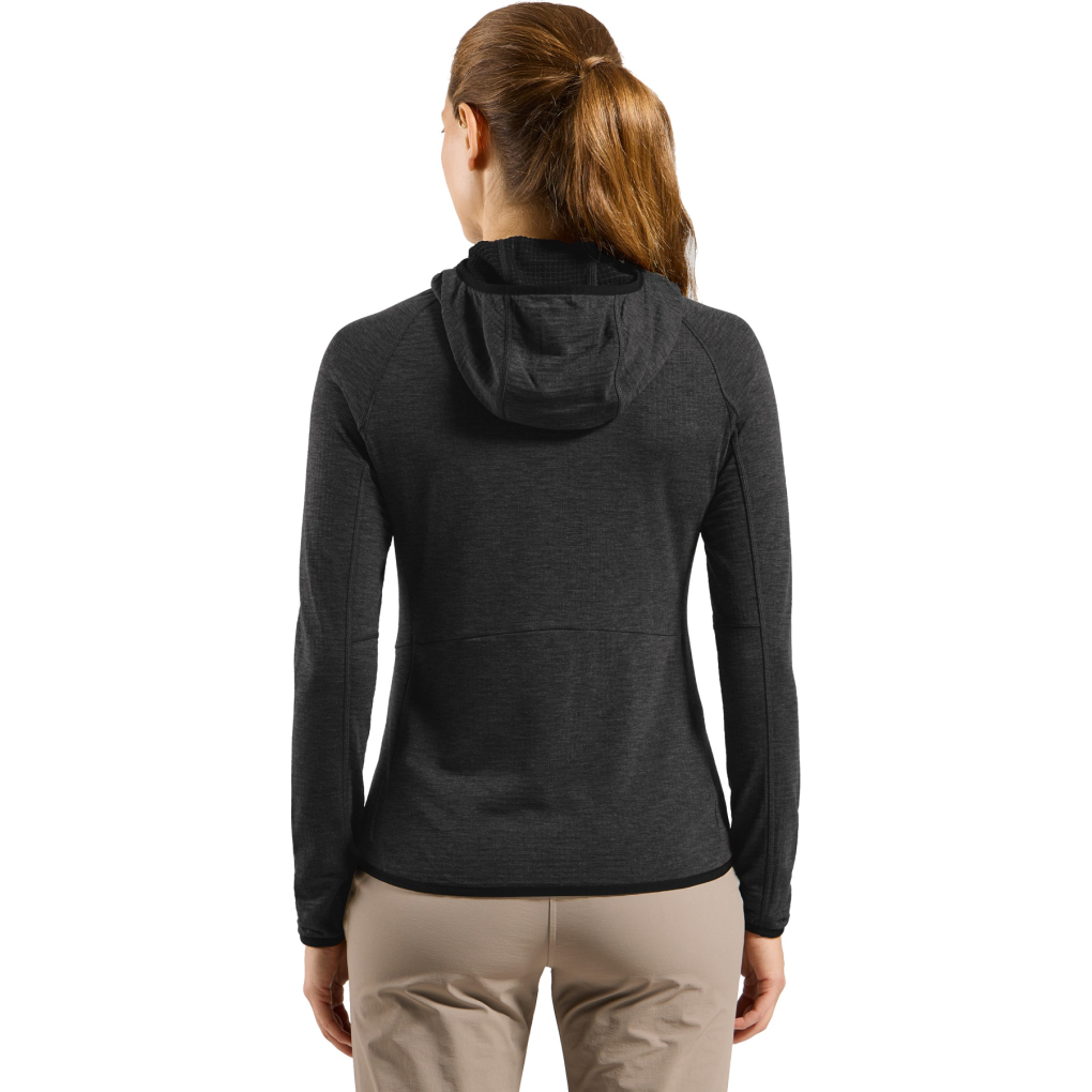 Odlo Ascent Mid Layer Hooded Jacket Women - black