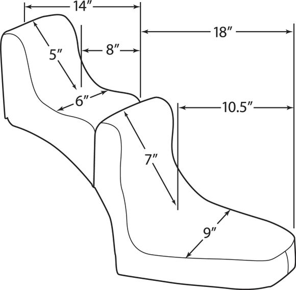 Drag Specialties Comfort Seat DS907740 UniversalRef: DRG01574A / DS907740