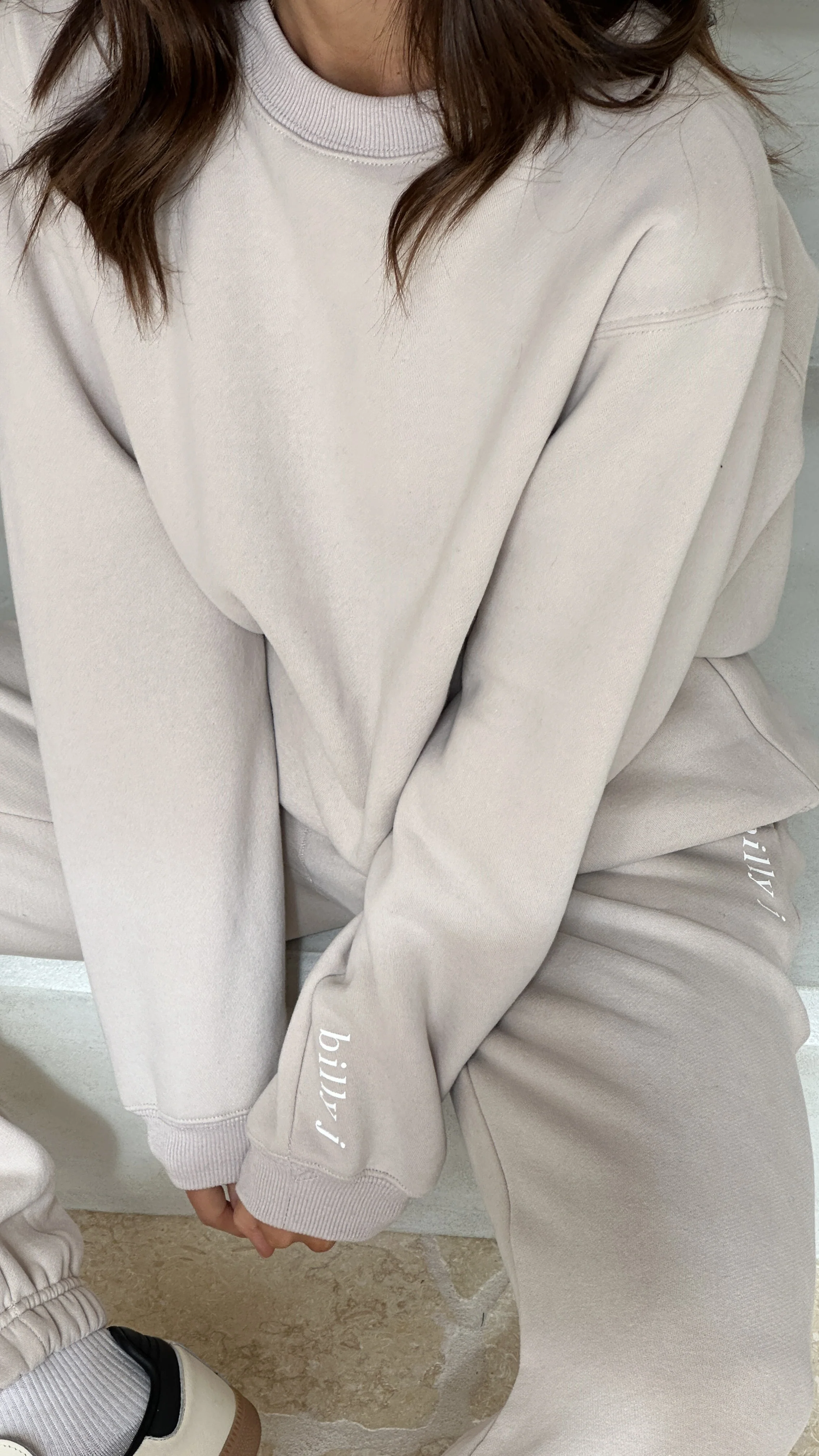 Billy J Crewneck Jumper - Beige