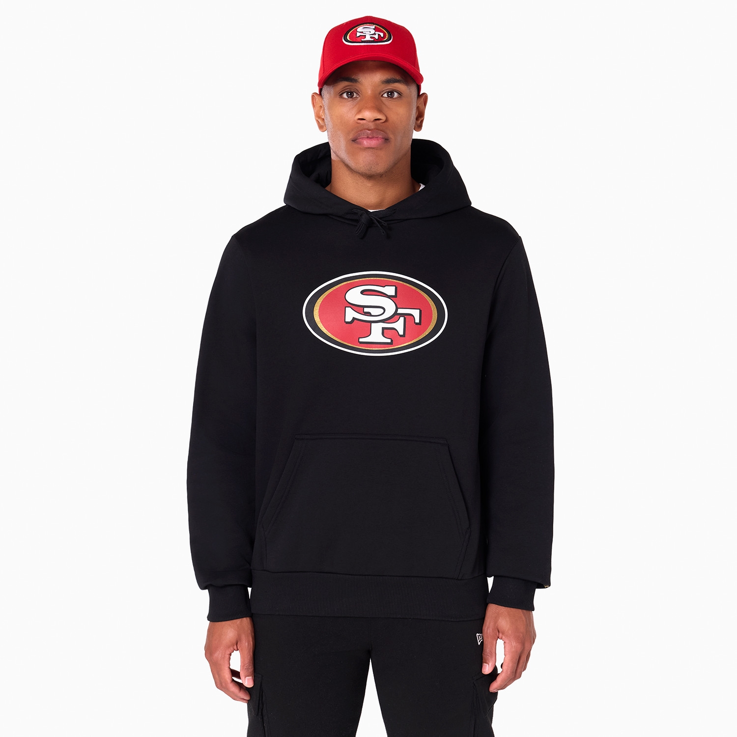 San Francisco 49ers Logo Hoodie New Era NFL Sweatshirt Black