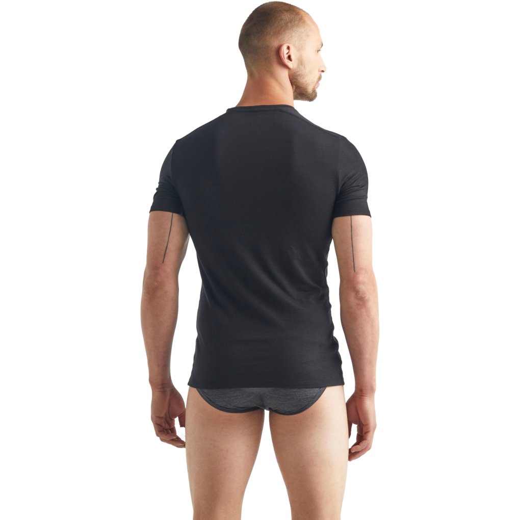 Icebreaker Merino Anatomica Short Sleeve Crewe T-Shirt Men - Black/Monsoon