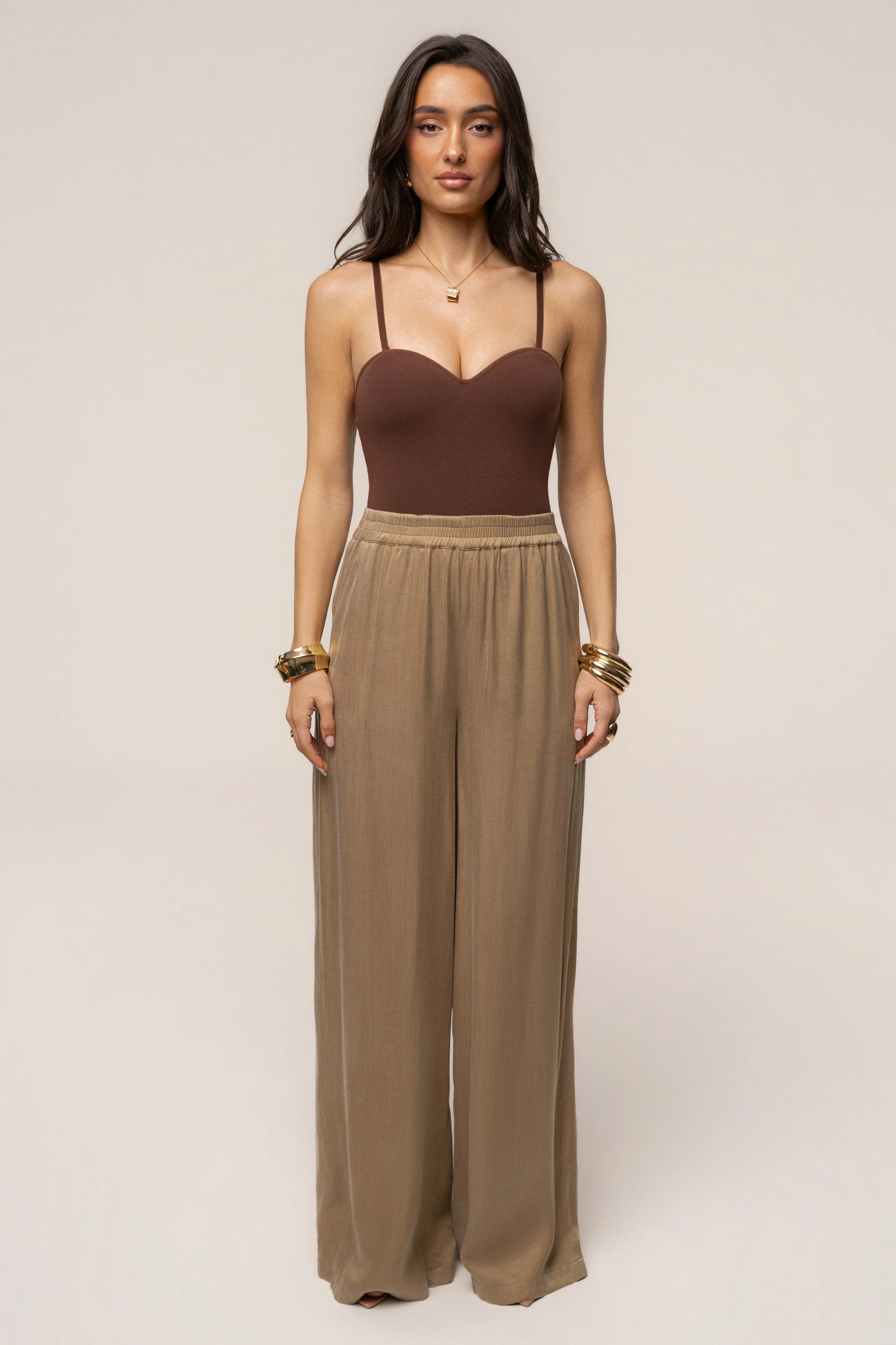 Chocolate Sascha Strapless Bodysuit