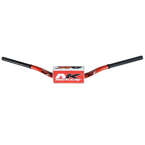 Guidon Neken low 28.6mm spécial 85cc Universel - Rouge / BlancRef : NEK0002