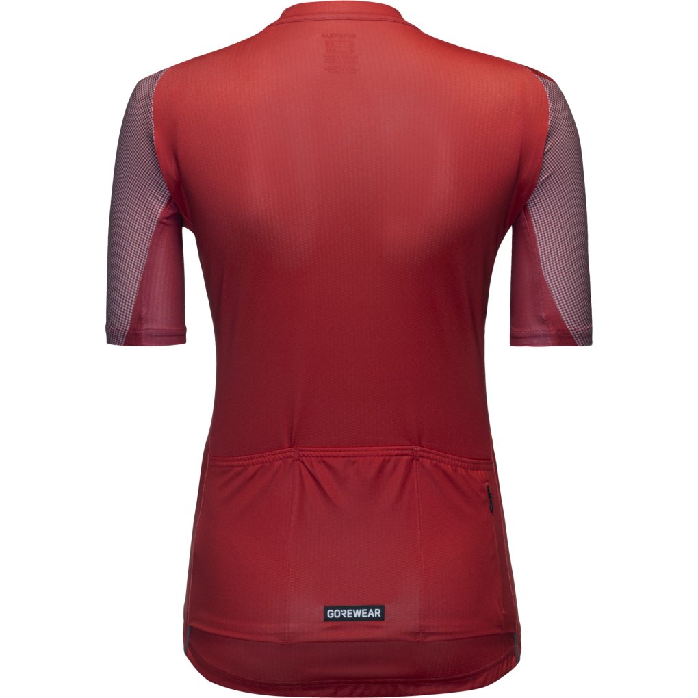 GOREWEAR Spirit Triangles Short Sleeve Jersey Women - lab red/utility red DCDA