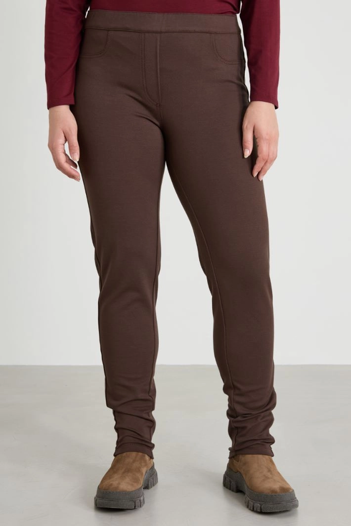 Jersey trousers - BROWN