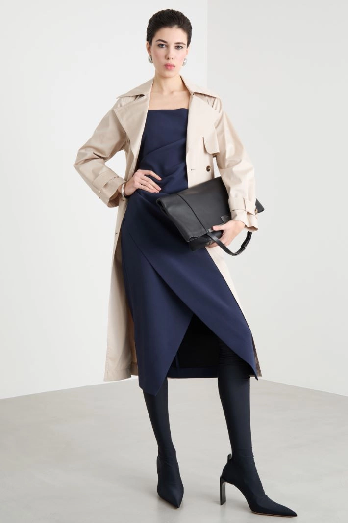 Cady dress with slit - BLUE