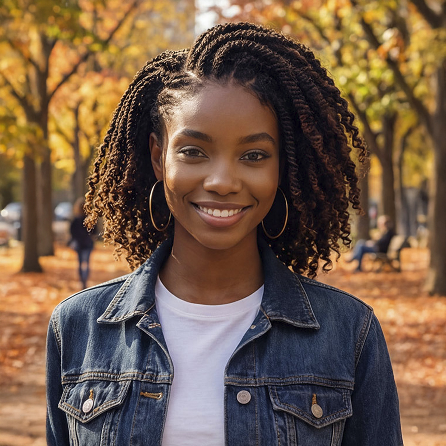 Janet Collection Human Hair Crochet Braids Feather Crochet Afro Kinky 18