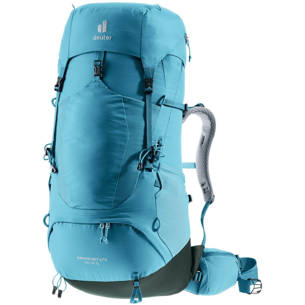 Deuter Aircontact Lite 45+10 SL Women's Trekking Backpack - lagoon-ivy