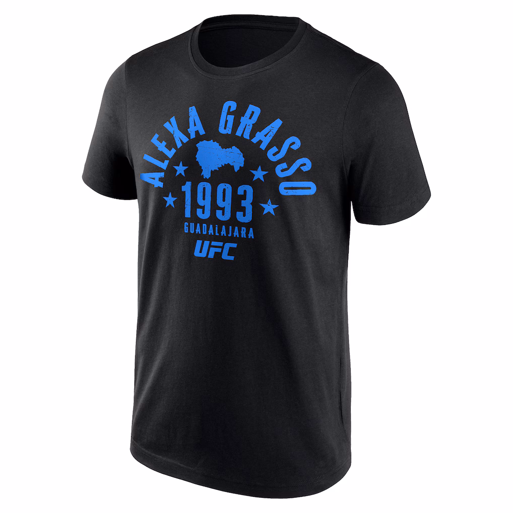 UFC Alexa Grasso Typography Country T-Shirt - Black - Mens