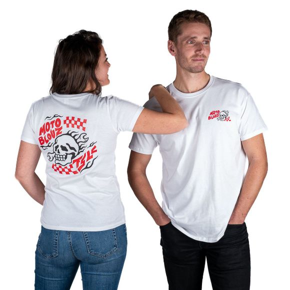 T-Shirt Motoblouz X FSLC - HOMME - 20ANS - BlancRef : MB0403