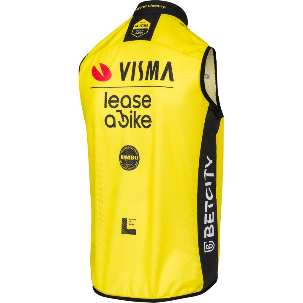 RAPidGEAR Team Visma | Lease a Bike Replica Wind Vest Men 2025 - yellow