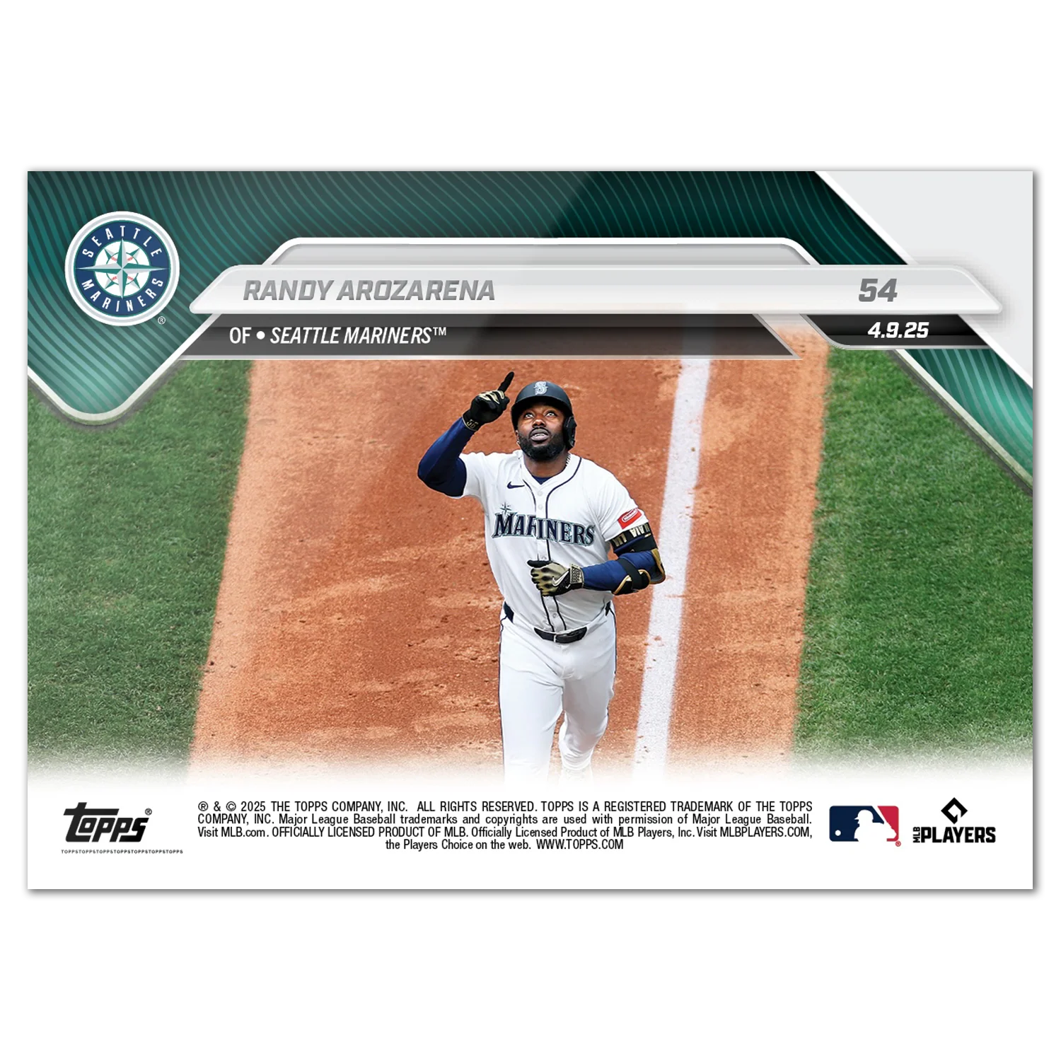Randy Arozarena - 2025 MLB Topps NOW® - Card 54