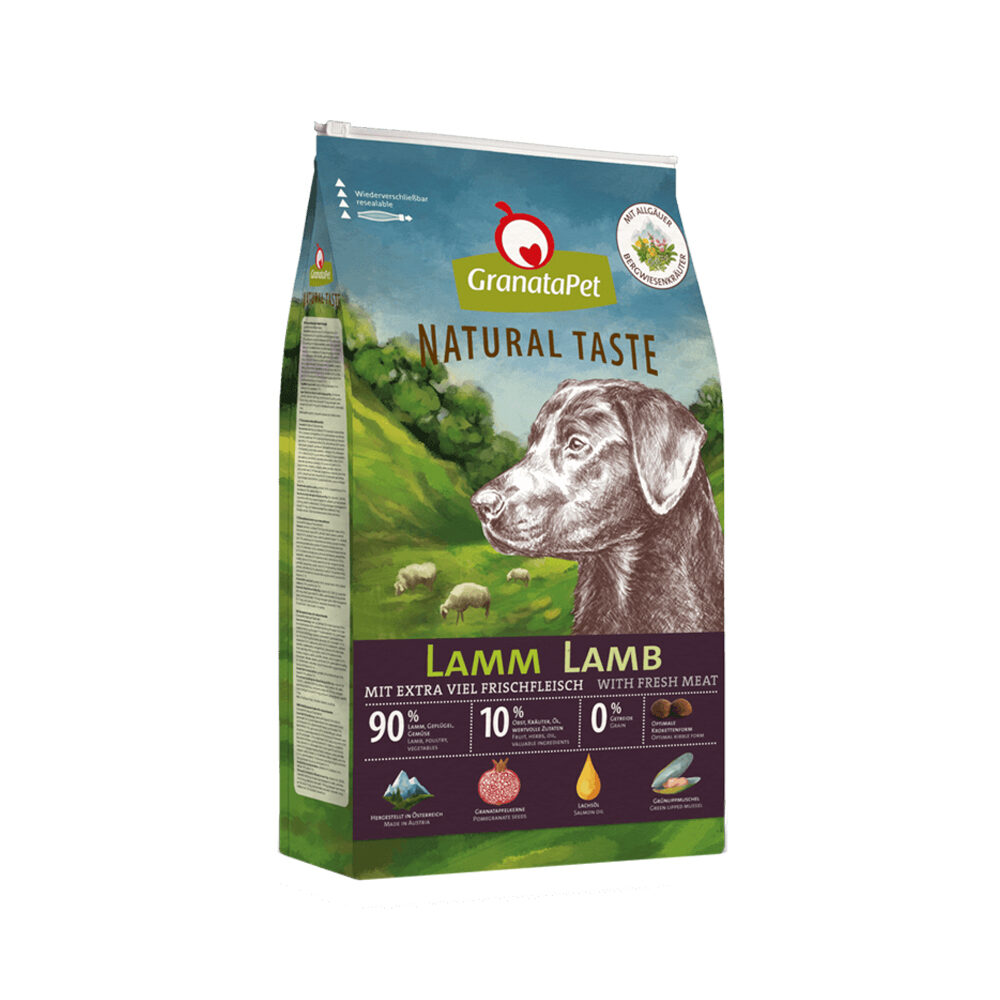 GranataPet Natural Taste Dog Food - Lamb - 4 kg