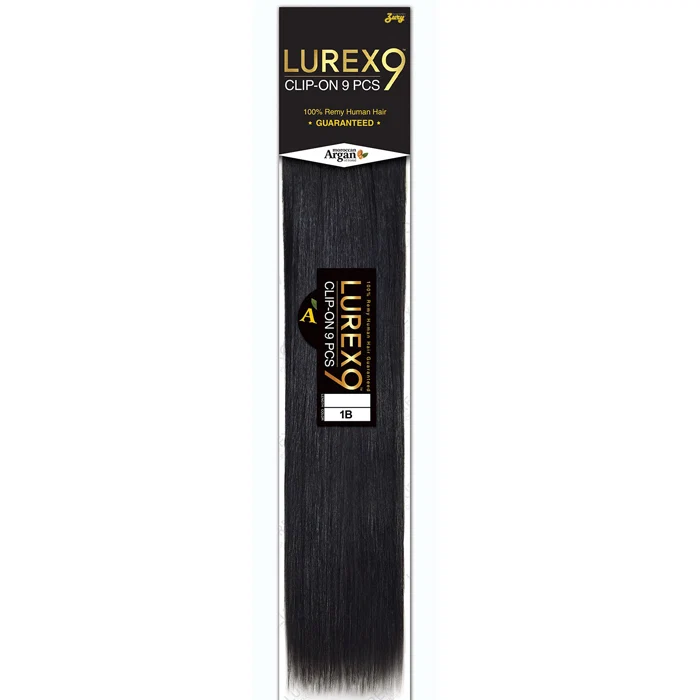Zury Sis Lurex 9 100% Remy Human Hair Clip-On Weave - STRAIGHT 9 PCS 16-24
