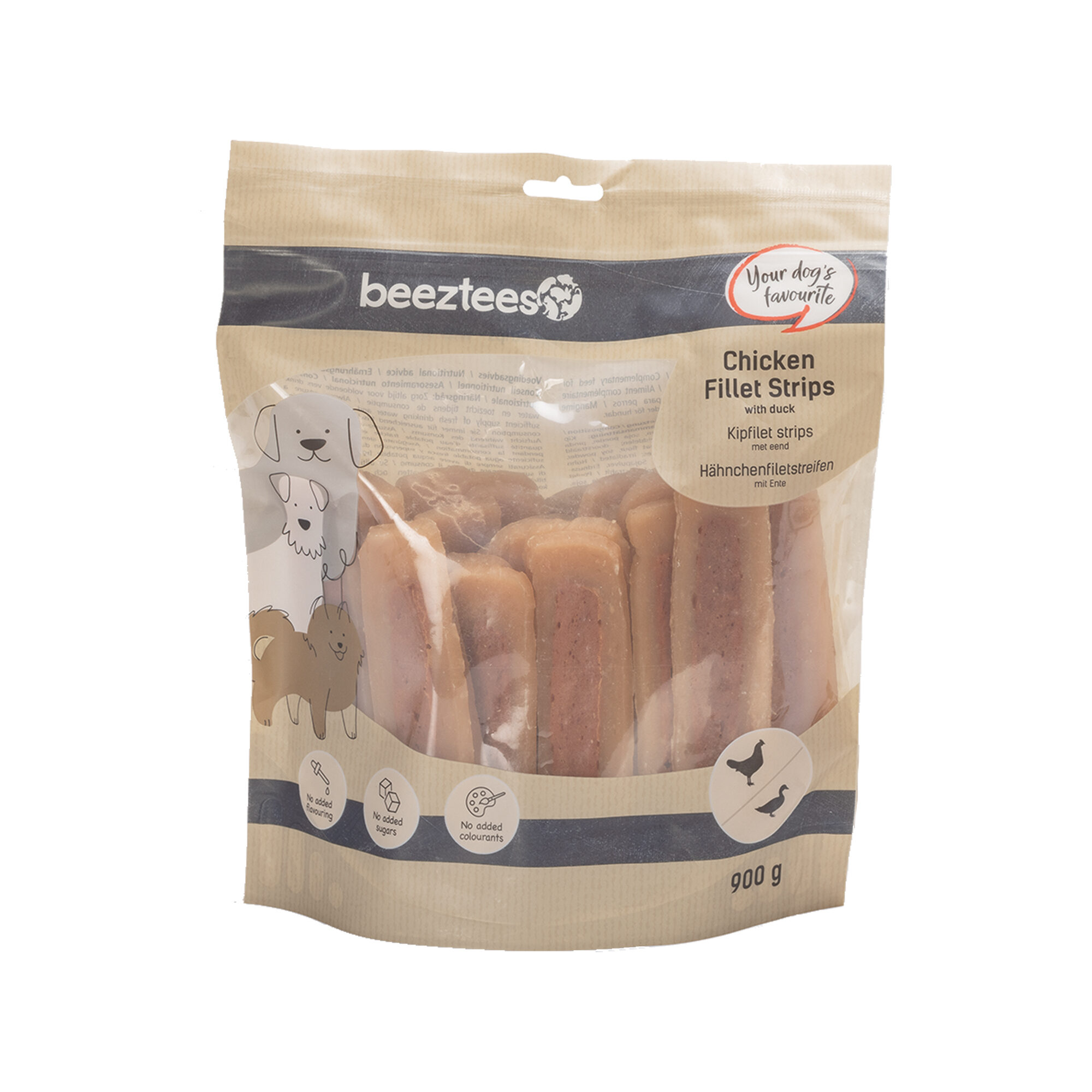 Beeztees Chicken Fillet Strips with Duck - 400 g