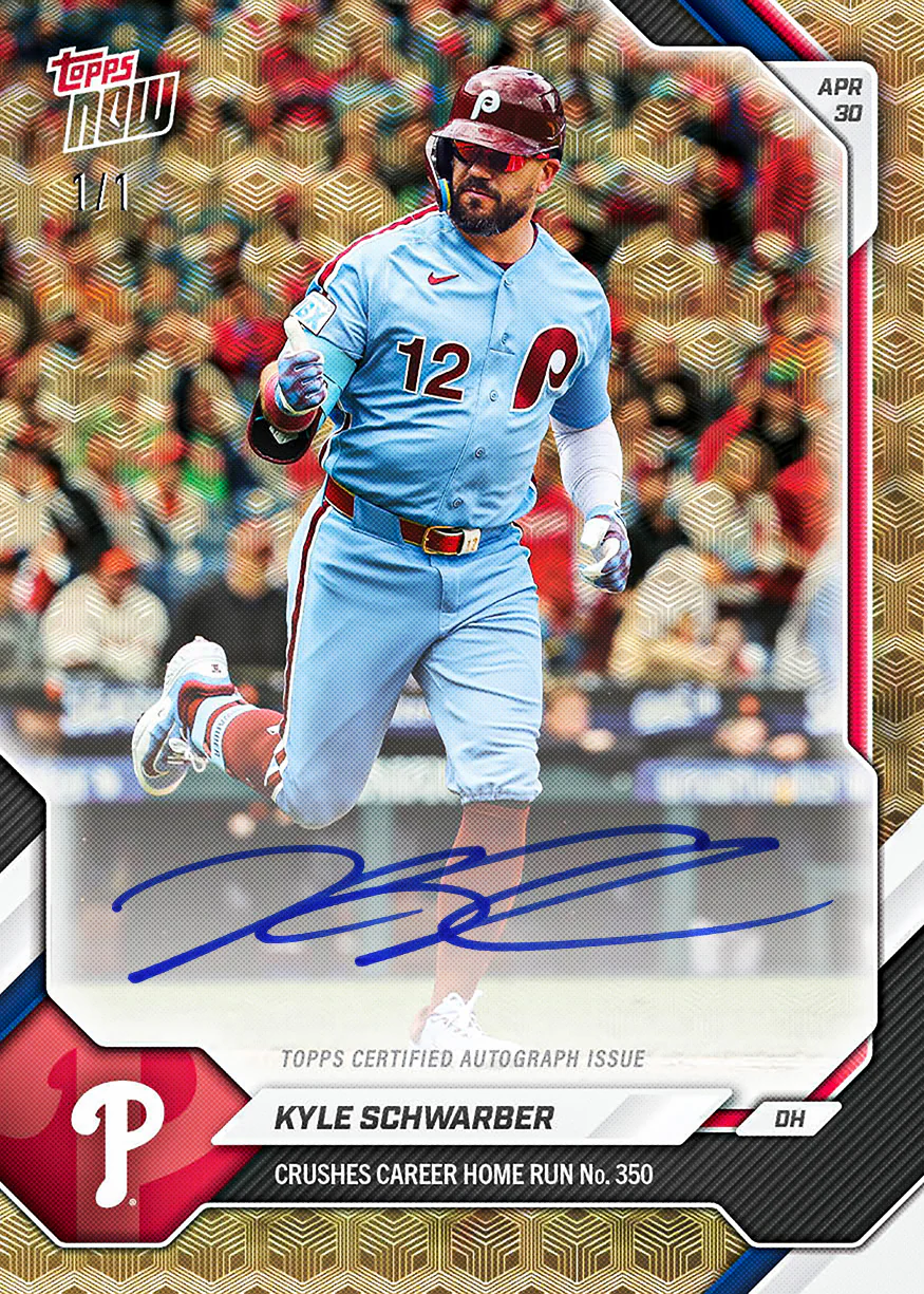 Kyle Schwarber - 2026 MLB Topps NOW® - Card 142 - PR: 2409