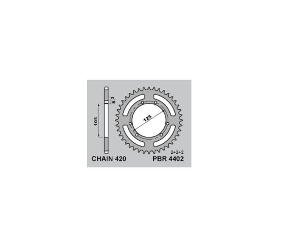 Couronne PBR acier standard 4402 - 420Ref : PBR01393A / 1108809001