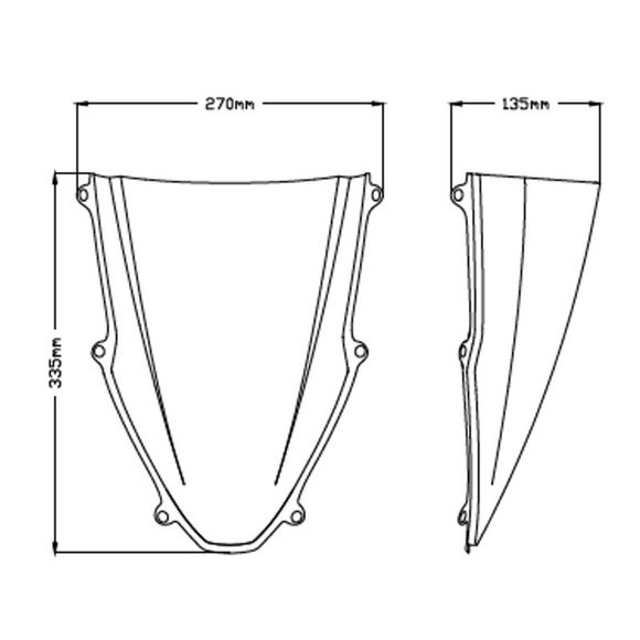Puig Z-Racing Screen - RedRef: 20313
