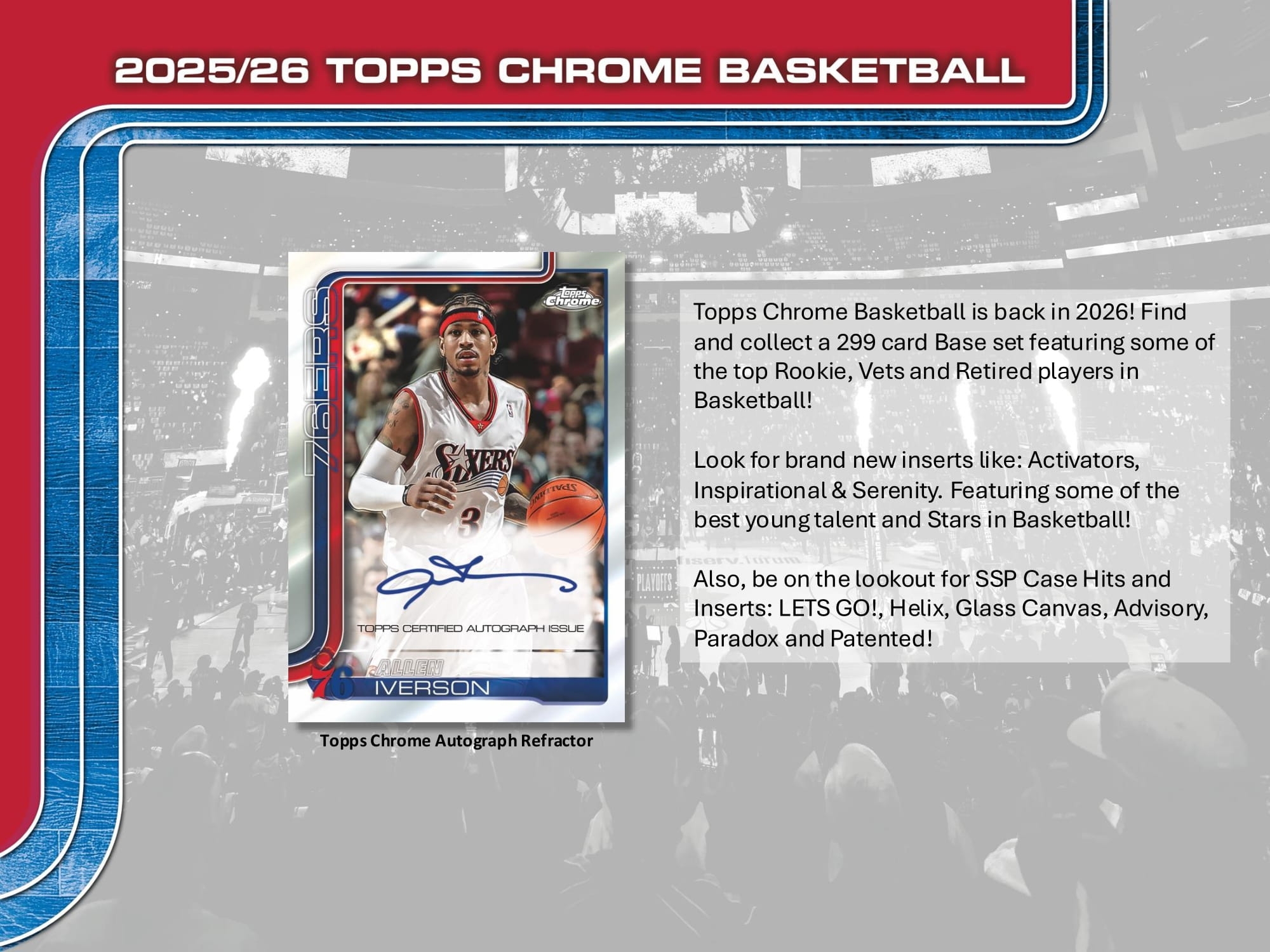 2025/26 Topps Chrome NBA Basketball Mega Box
