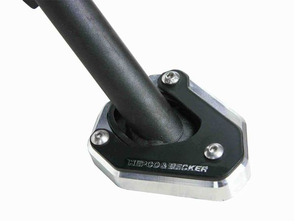 Hepco & Becker side stand extension - black/silverRef: Hbe02557A / 42112532 00 91