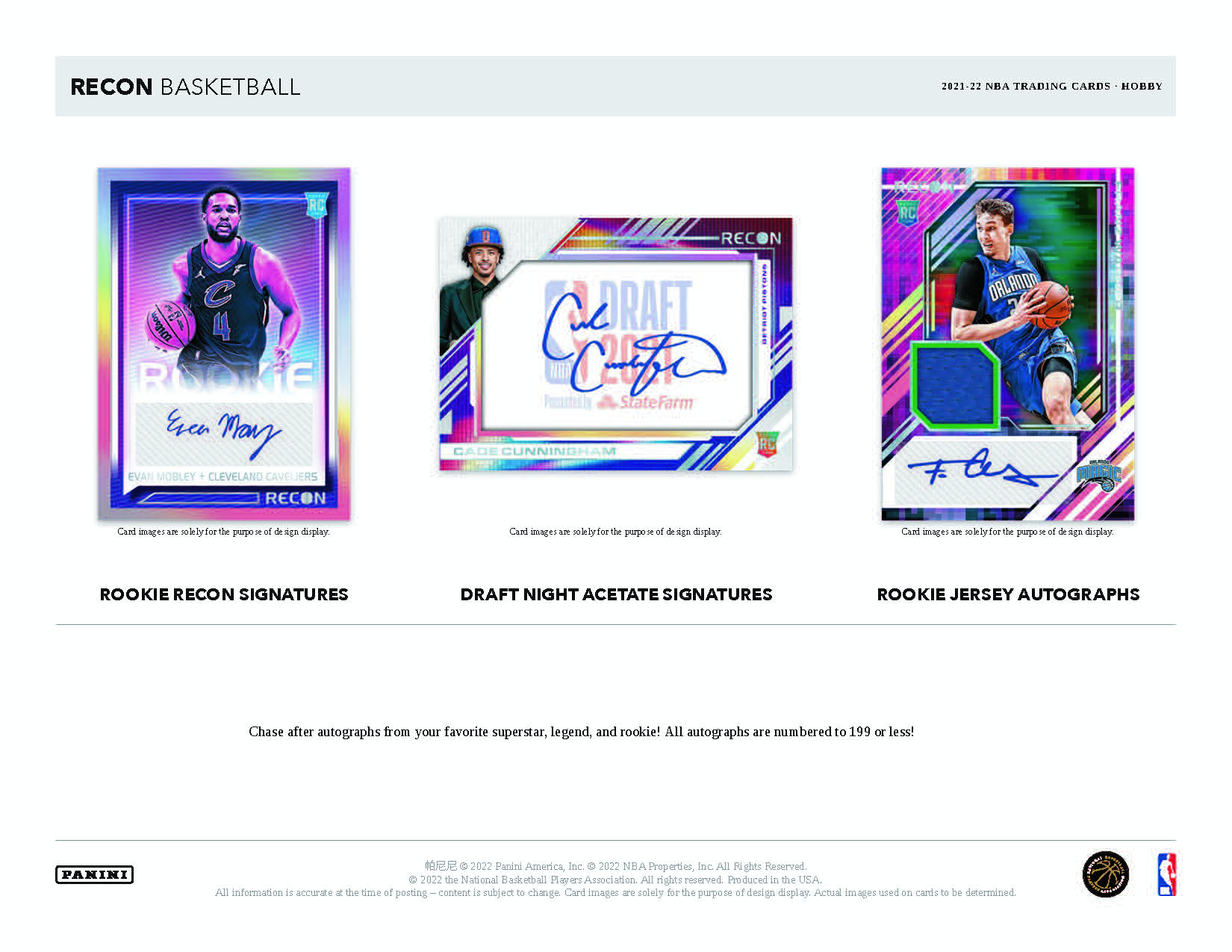 2021/22 Panini Recon Basketball NBA Hobby Box